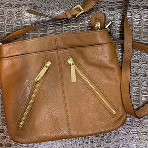 Brown Michael Kors crossover bag